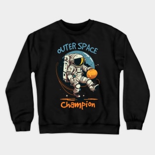 Astronaut Outer Space Gifts Men Kids Women Funny Space Crewneck Sweatshirt